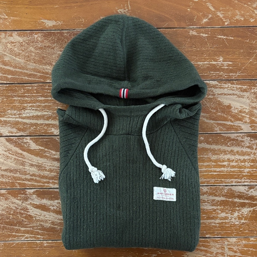 Amundsen boiled wool hoodie sweater